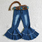 GB0001-M Girls Turquoise Woven Belt