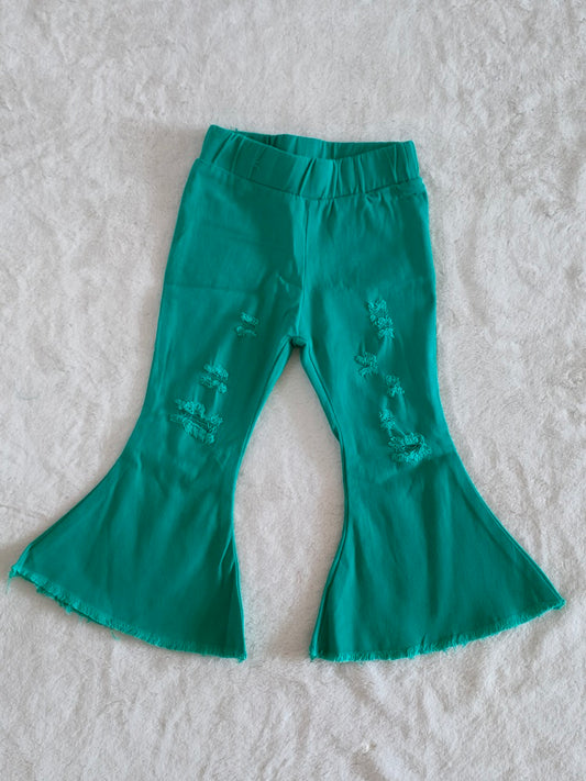 C14-31 Girls Green Jeans