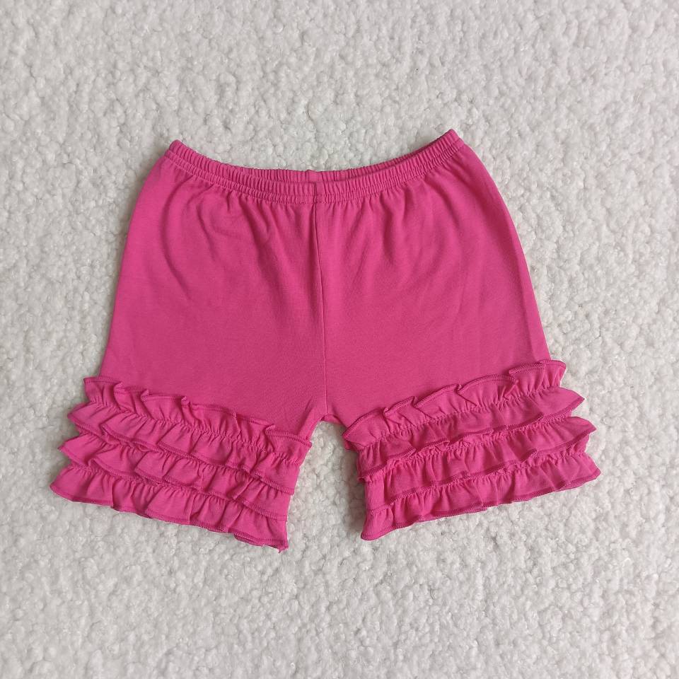 A14-14 Hot Pink Ruffle Shorts