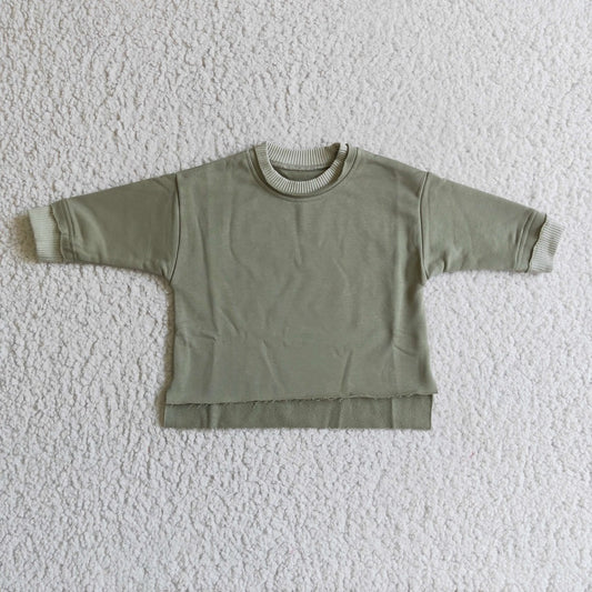 GT0062 Kid Green Long Sleeve Shirt