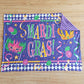 6 B6-19-29-43 inches Kids Blankets Mardi Gras Crown Purple