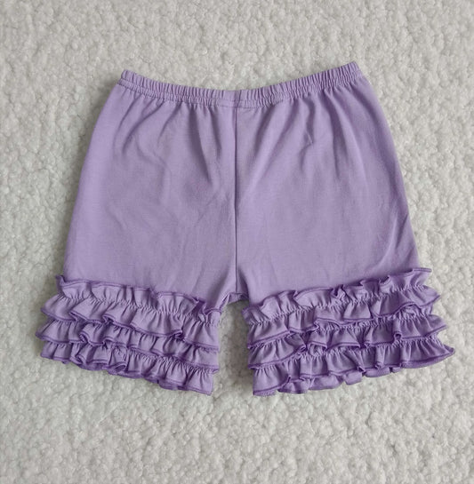 C14-5 Purple Ruffle Shorts