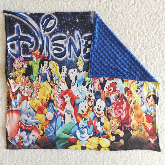 6 B2-16-74-83cm Blankets Cartoon Character Dark Blue