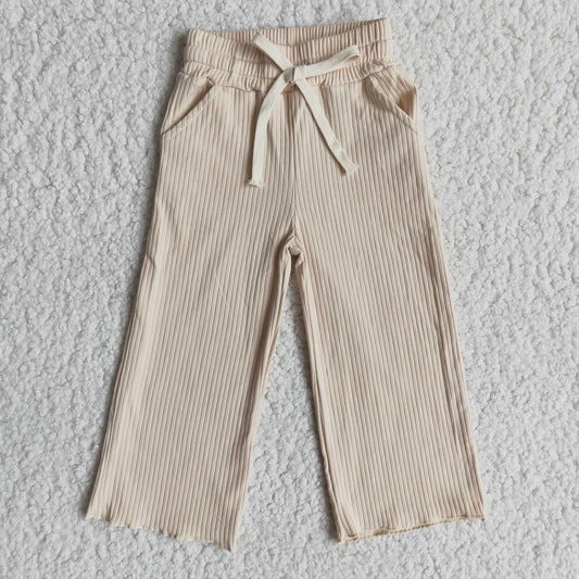 Baby Girls Loose Soft 100% Cotton Pockets Pants