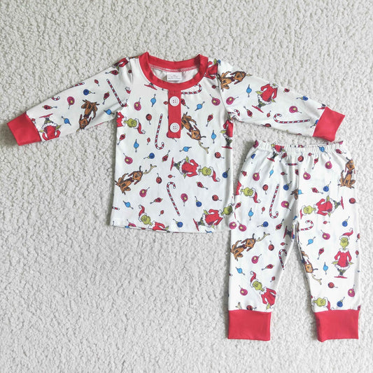 GLP0087 / BLP0028 Sibling Kids Christmas Dog Pajamas