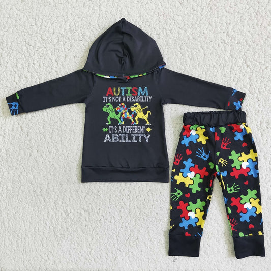 6 B11-5 Autism Boys Hooded Outfits