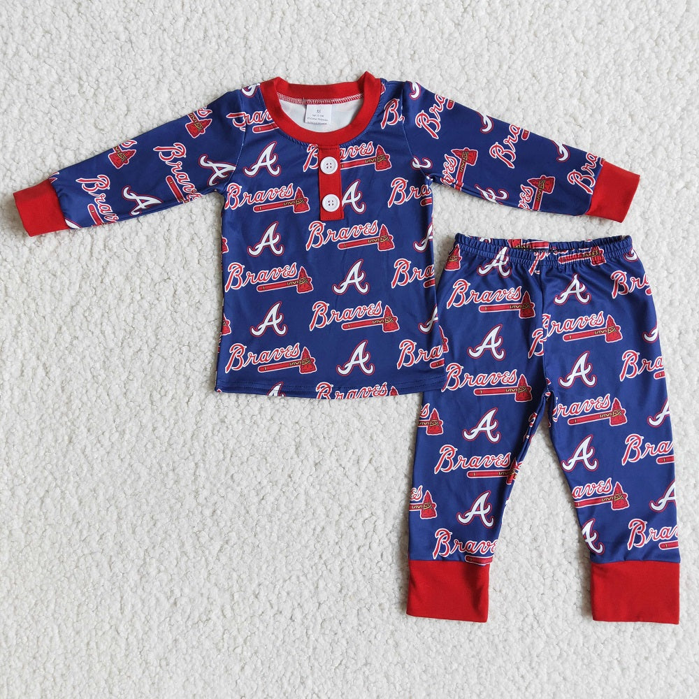 6 A30-17 / 6 A29-19 Baby Boys Girls Sibling Baseball Team Pajamas