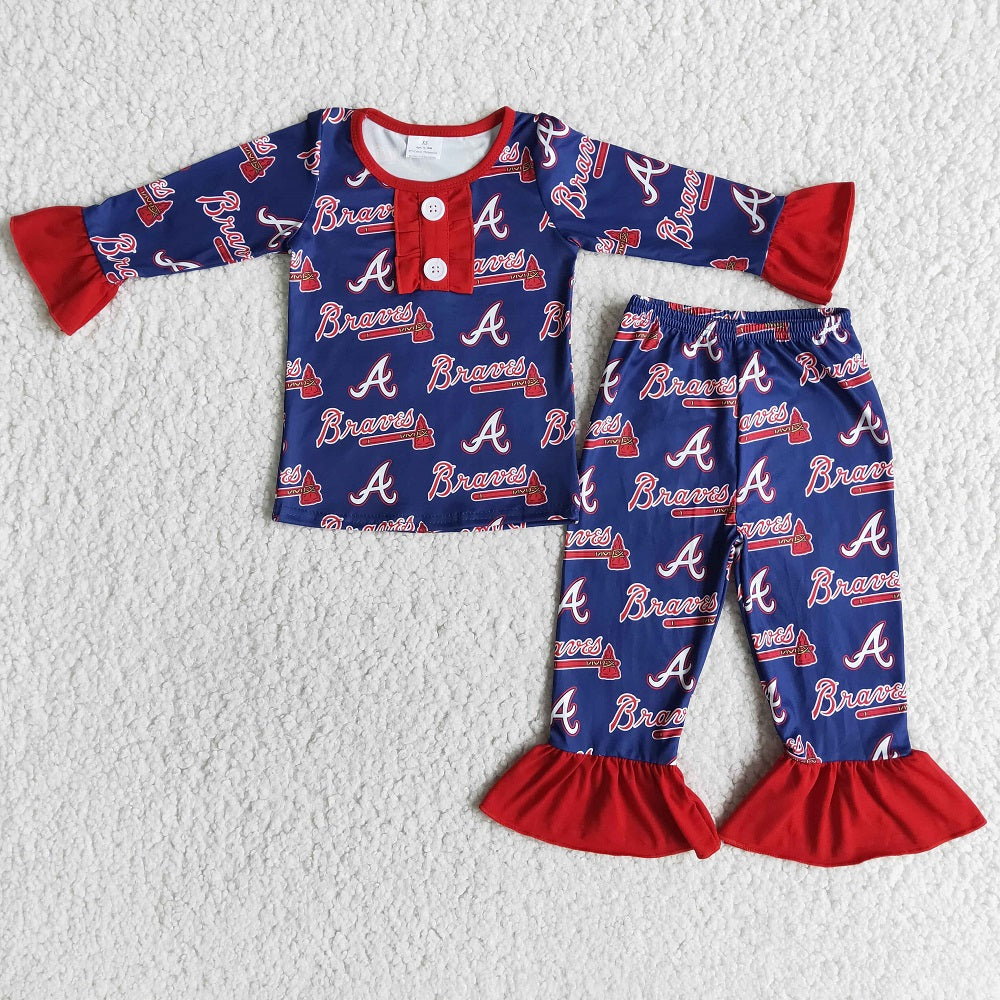 6 A30-17 / 6 A29-19 Baby Boys Girls Sibling Baseball Team Pajamas