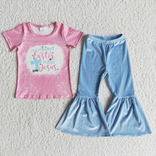 E12-11 Easter Girls Outfits Bell Bottom