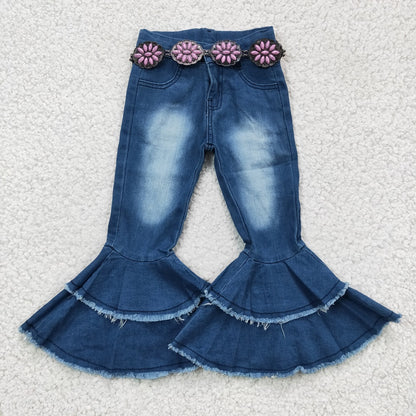 GB0011-M Girls Pink Gemstone Belt