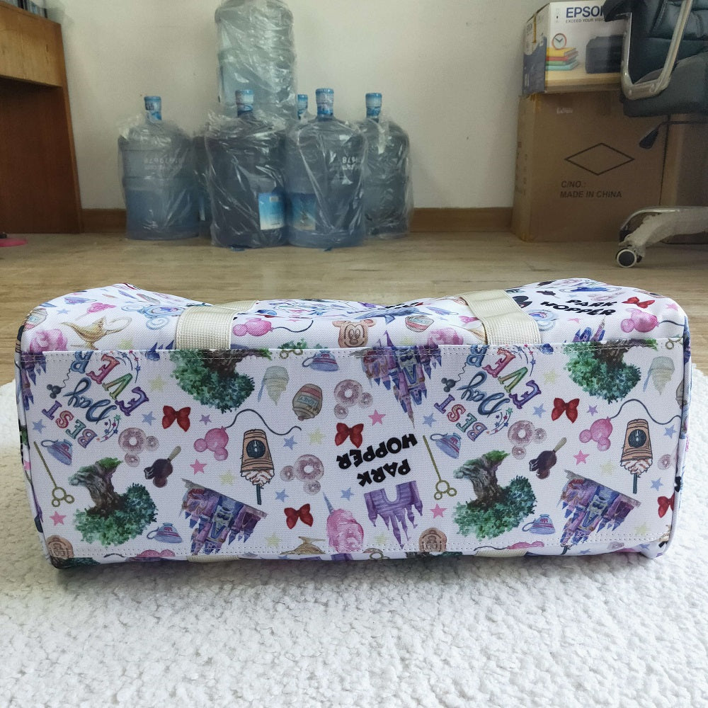 BA0011-M Castle Print Luggage Travel Bag