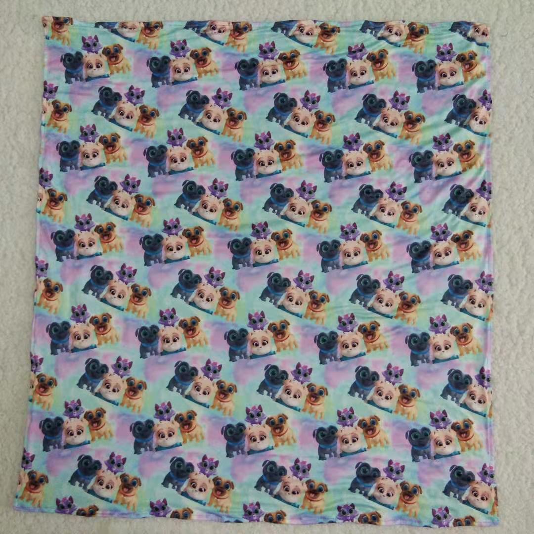 6 A16-16-74-83cm Blankets Cartoon Dog Purple