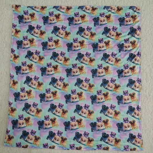 6 A16-16-74-83cm Blankets Cartoon Dog Purple