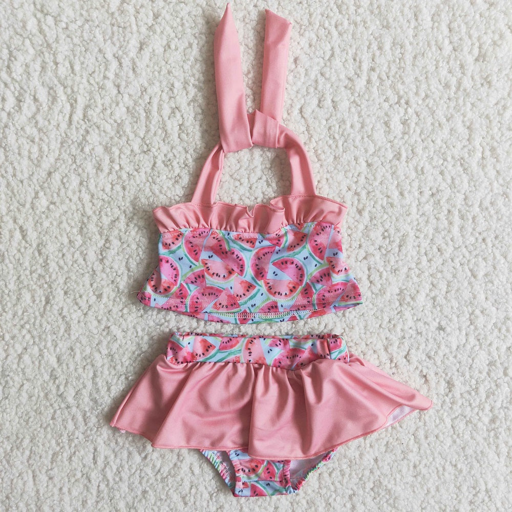 B5-12-1 Girls Watermelon Swimsuit