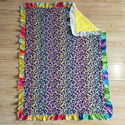 BL0028 Kids Colorful Leopard Blankets