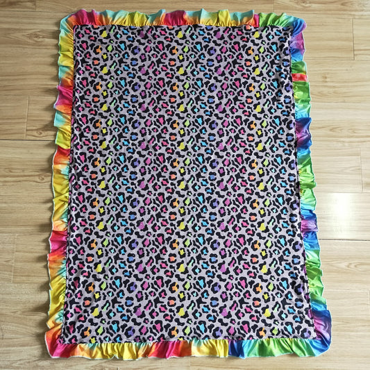 BL0028 Kids Colorful Leopard Blankets