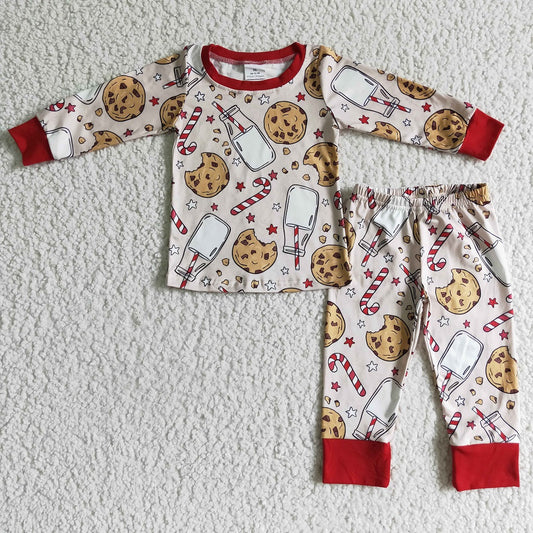 GLP0189 / BLP0070 Sibling Kid Cookie Milk Pajamas