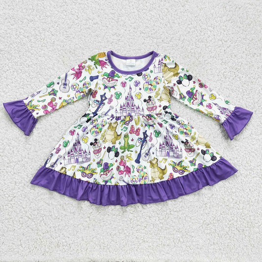 GLD0180 Mardi Gras Girl Castle Dress