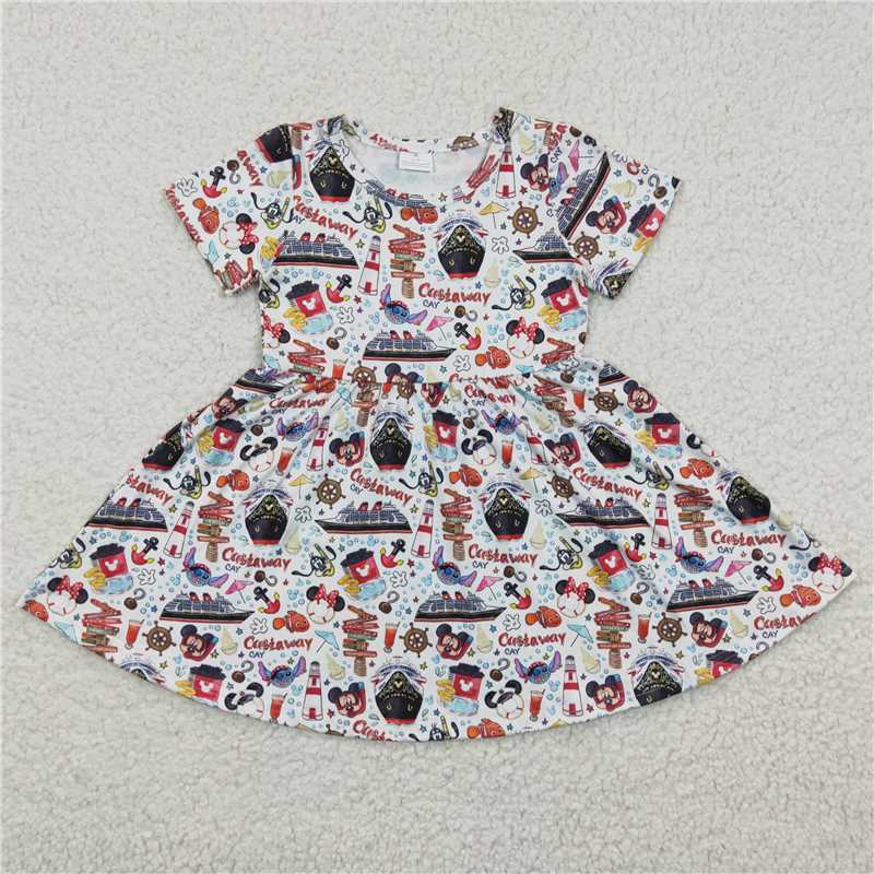 GSD0290 Girl Mickey Steamer Short Sleeve dress
