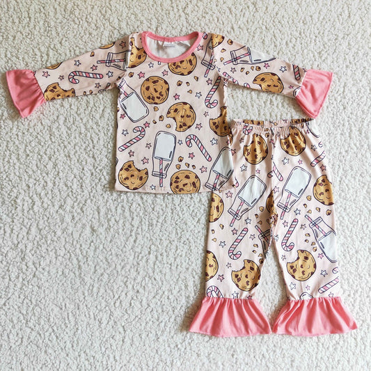 GLP0189 / BLP0070 Sibling Kid Cookie Milk Pajamas