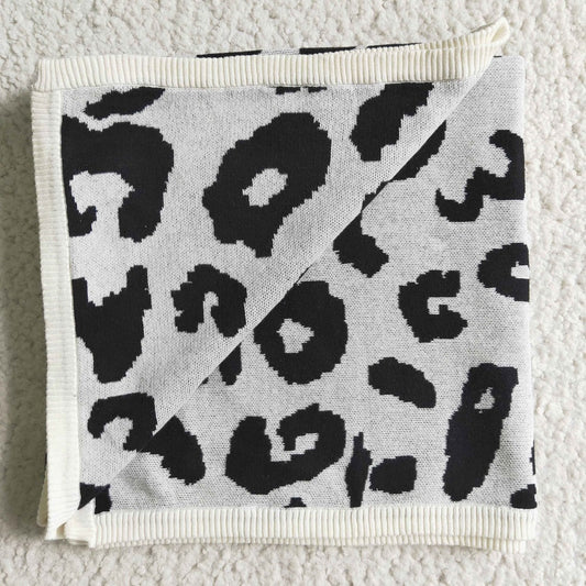BL0023-M Kids Leopard Knitted Blankets