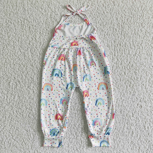 SR0050 Girl Rainbow Sling Jumpsuit