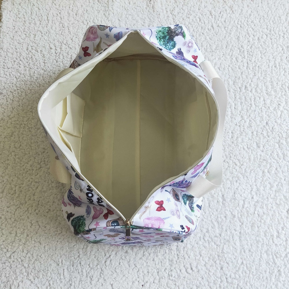 BA0011-M Castle Print Luggage Travel Bag