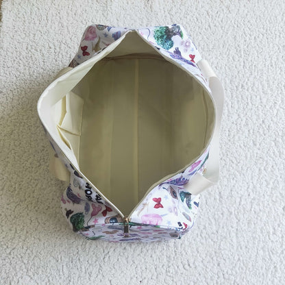 BA0011-M Castle Print Luggage Travel Bag