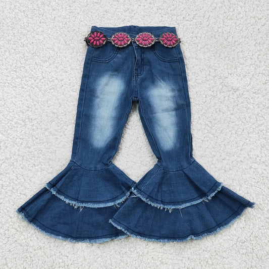 GB0009-M Girls Hot Pink Gemstone Belt