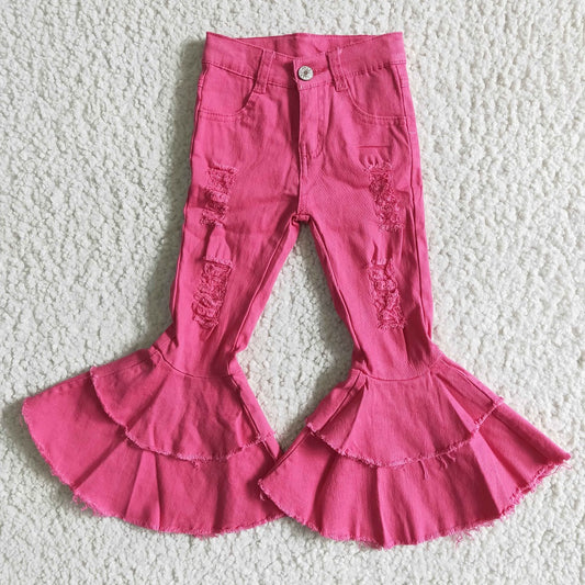 D14-14 Girls Hot Pink Jeans