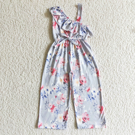 SR0008 Girls Floral Jumpsuit