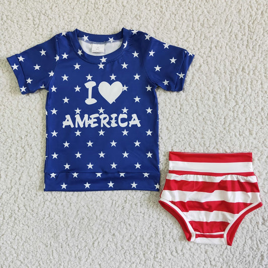 GBO0018 I Love America Bummies Outfit
