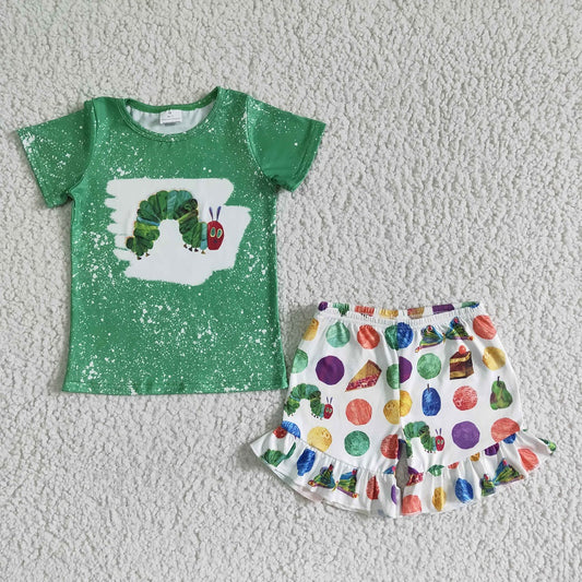GSSO0108 / BSSO0064 Sibling Green Candy Cake Shorts Outfit