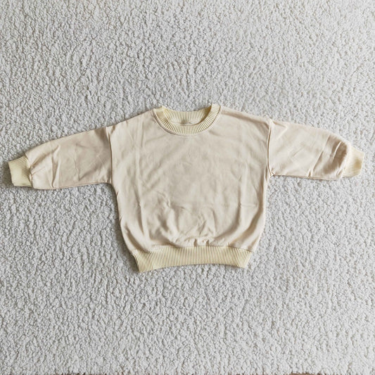 GT0050 Kid Cream White Long Sleeve Shirt