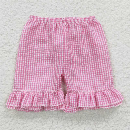 SS0063 Rose plaid shorts