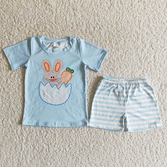 Easter Sibling Bunny Shorts Outfit