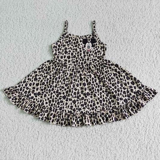 GSD0104 Girls Leopard Sling Dress