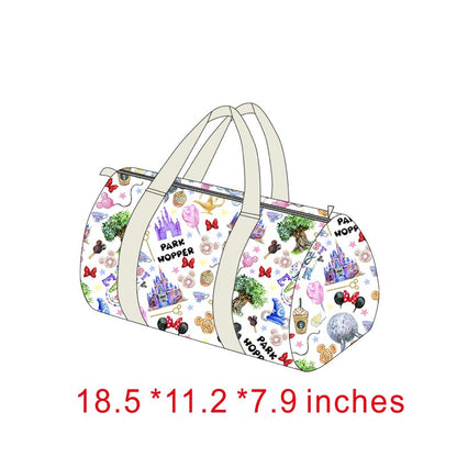 BA0011-M Castle Print Luggage Travel Bag