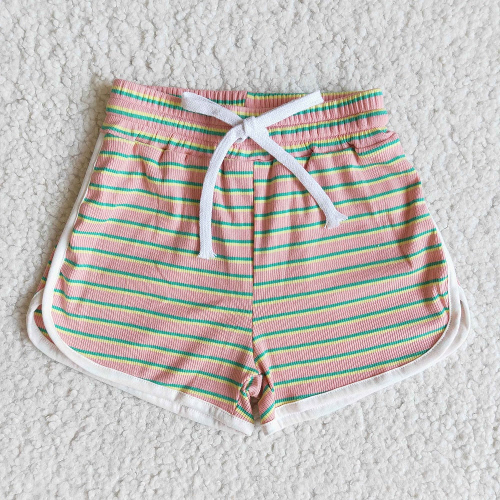 Girls Striped Shorts 100% Cotton