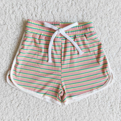 Girls Striped Shorts 100% Cotton