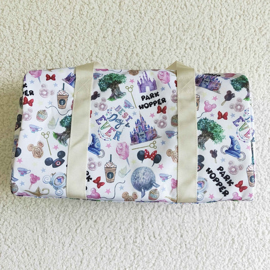 BA0011-M Castle Print Luggage Travel Bag