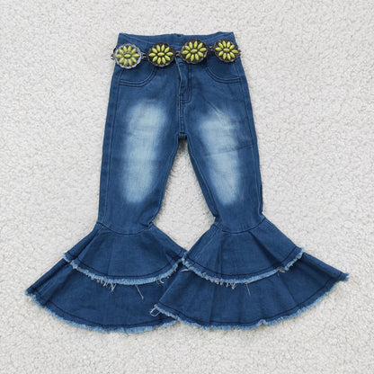 GB0012-M Girls Yellow Gemstone Belt